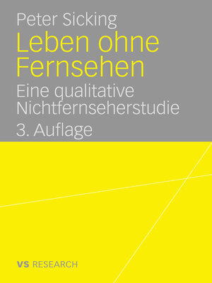 cover image of Leben ohne Fernsehen